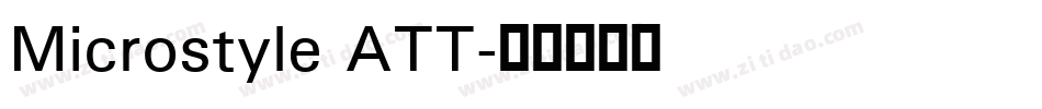 Microstyle ATT字体转换